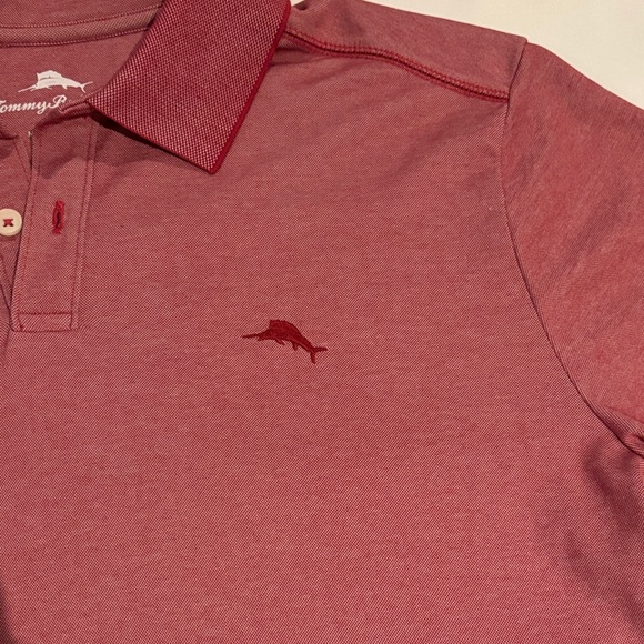 Tommy Bahama Pink Polo Shirt - Picture 2 of 3